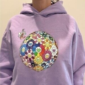 Takashi Murakami x PANGAIA | Flowerball Hoodie Orchid Purple Unisex medium